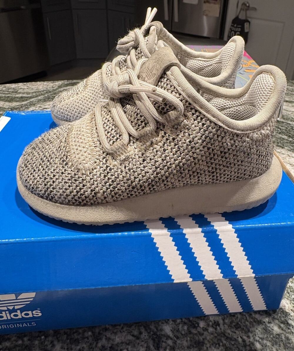 TODDLER ADIDAS TUBULAR SHADOW BIEGE TRAINER BB8888 6c